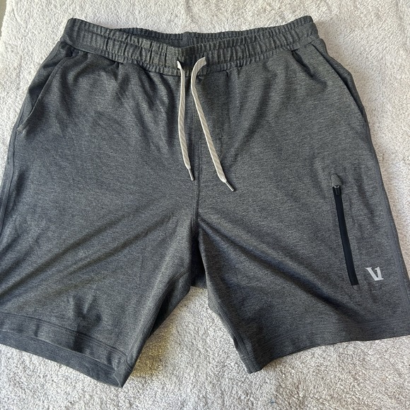 Vuori Other - NWOT Vuori Sunday Performance Short Men Size S Gray Athletic Zip Pocket 8"Inseam